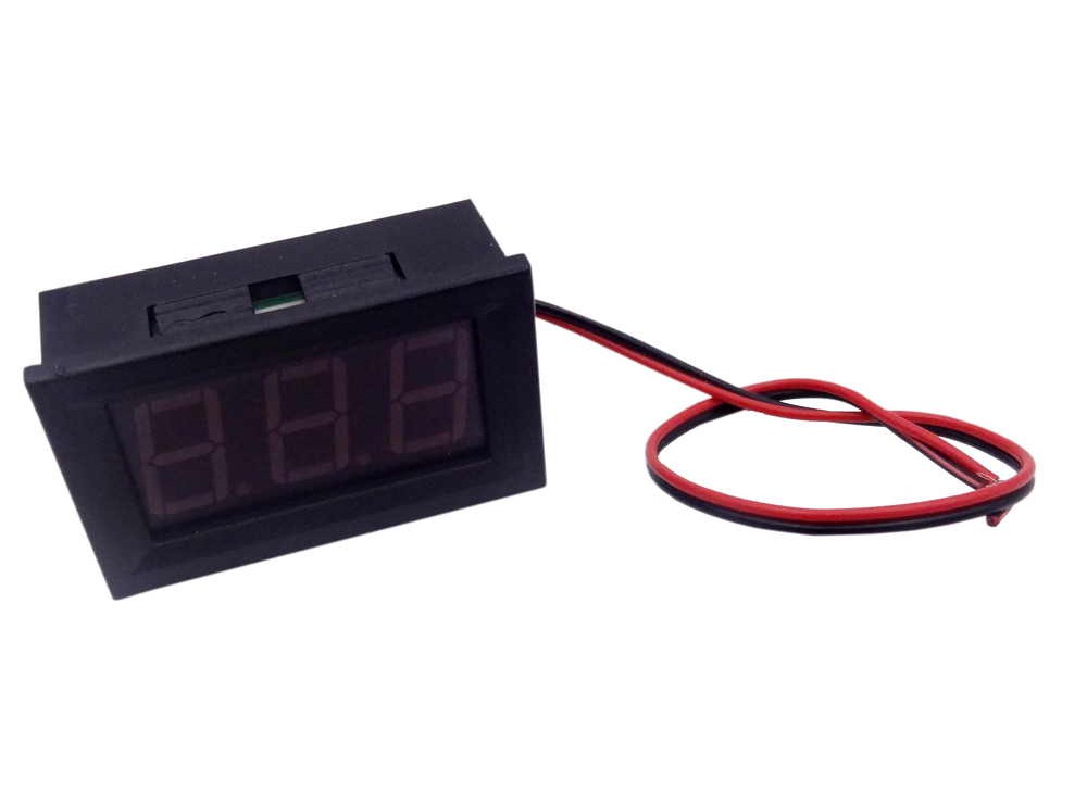 ماژول ولتمتر سایز 0.56 اینچ 2 سیمه روپنلی قرمز DC4.5-30V