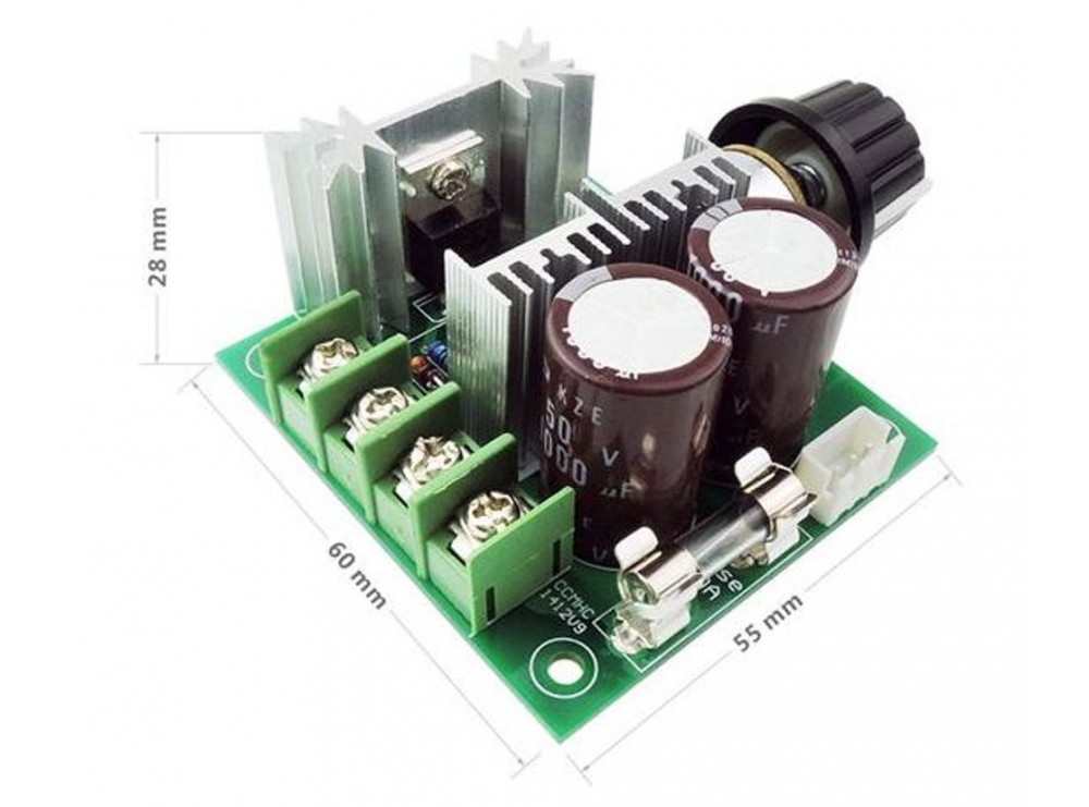 ماژول کنترلر دور موتور 10 آمپر PWM DC 10A