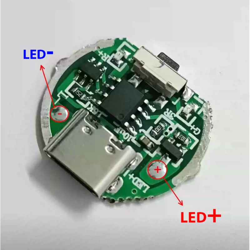 ماژول درایور چراغ قوه 10 وات USB Type-C مدل YN-RS06A