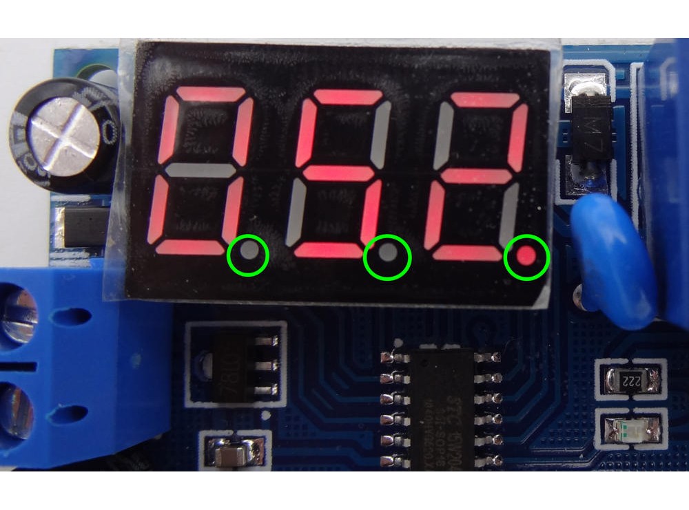 ماژول تایمر 12 ولت قابل تنظیم همراه با رله و نمایشگر