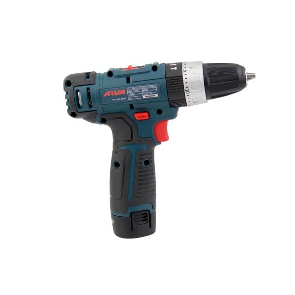 دریل شارژی چکشی آروا لیتیوم 12 ولت مدل 5841