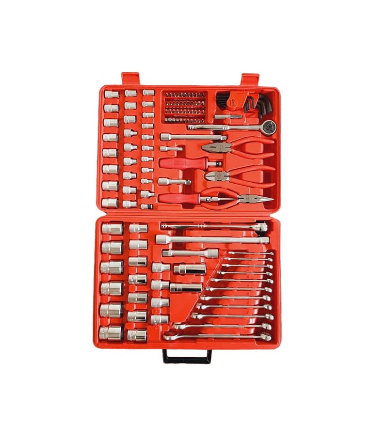 جعبه بکس و ابزار 125 پارچه درایو 1/4, 3/8 & 1/2 جنيوس GENIUS مدل AC234125 | ارسال رایگان