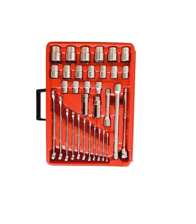 جعبه بکس و ابزار 125 پارچه درایو 1/4, 3/8 & 1/2 جنيوس GENIUS مدل AC234125 | ارسال رایگان