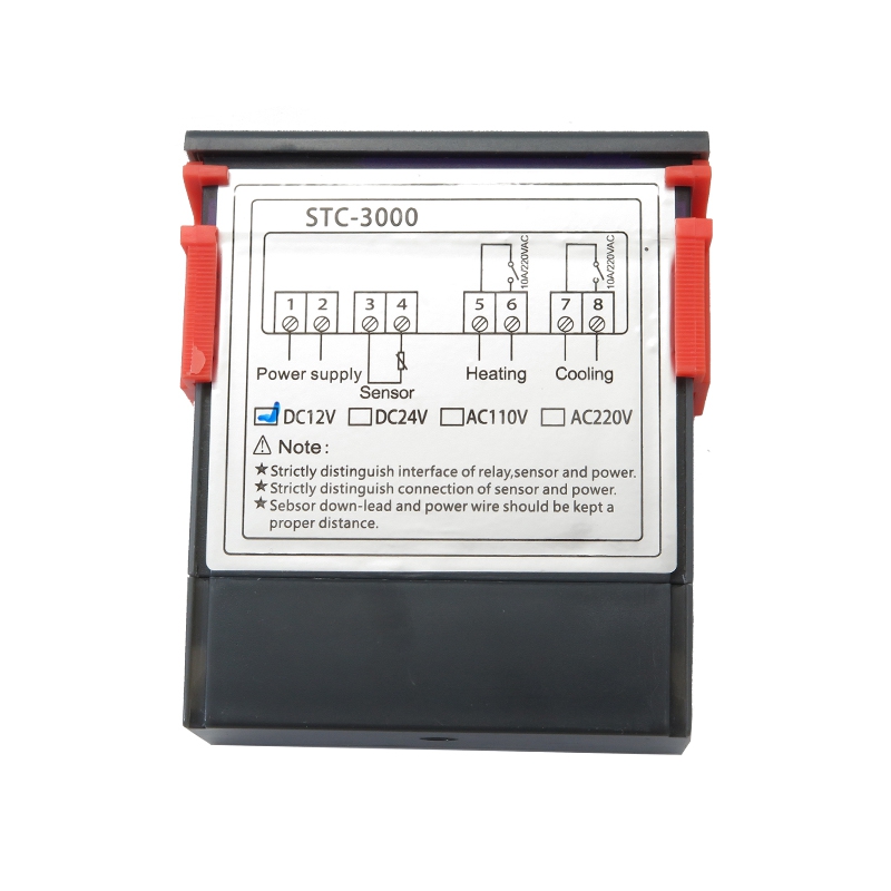 ترموستات صنعتی 12VDC دیجیتال STC-3000