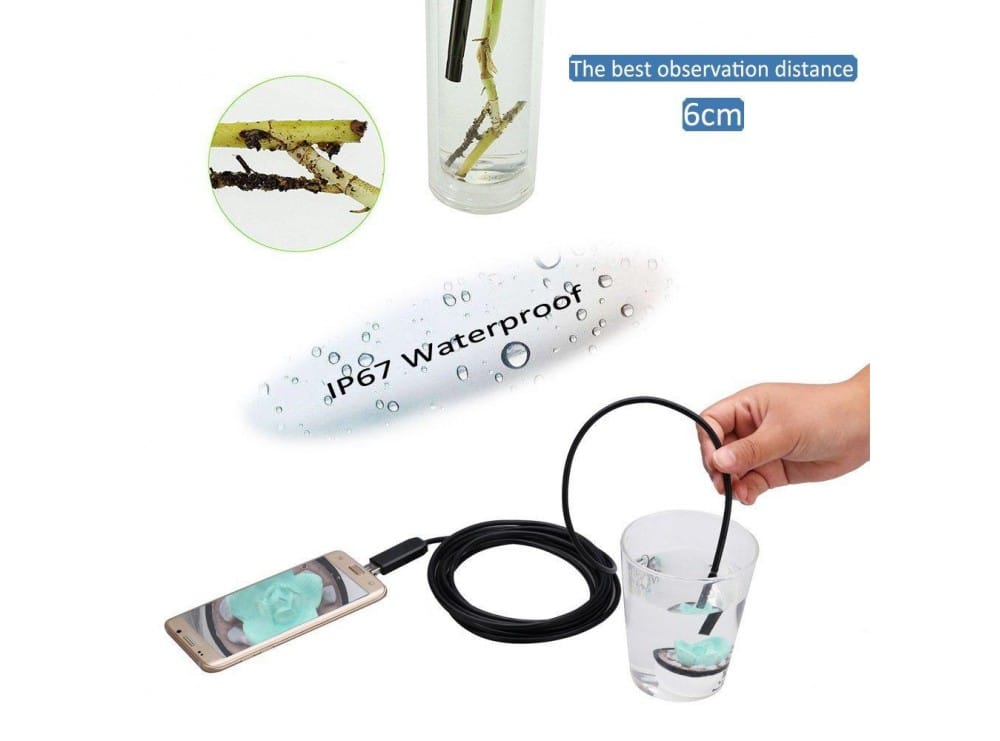 دوربین آندوسکوپی 1.3 مگاپیکسل لنز 7mm کابل 1 متر ارتباط USB