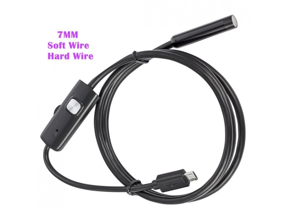 دوربین آندوسکوپی 1.3 مگاپیکسل لنز 7mm کابل 5 متر ارتباط USB