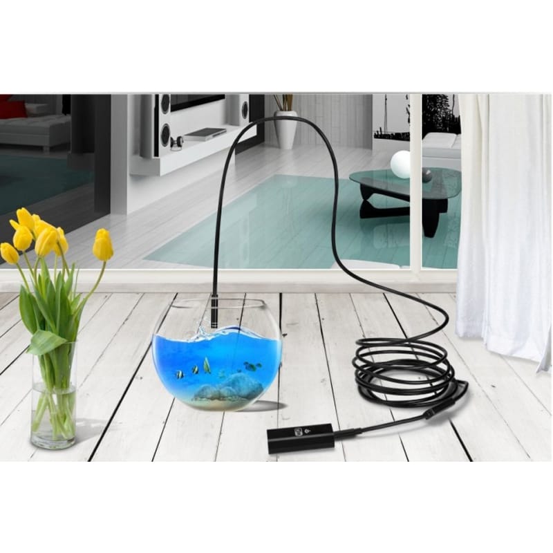 دوربین آندوسکوپی فنری 1.3 مگاپیکسل لنز 7mm کابل 5 متر ارتباط USB