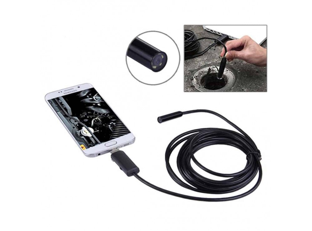 دوربین آندوسکوپی 1.3 مگاپیکسل لنز 8mm کابل 1 متر ارتباط USB