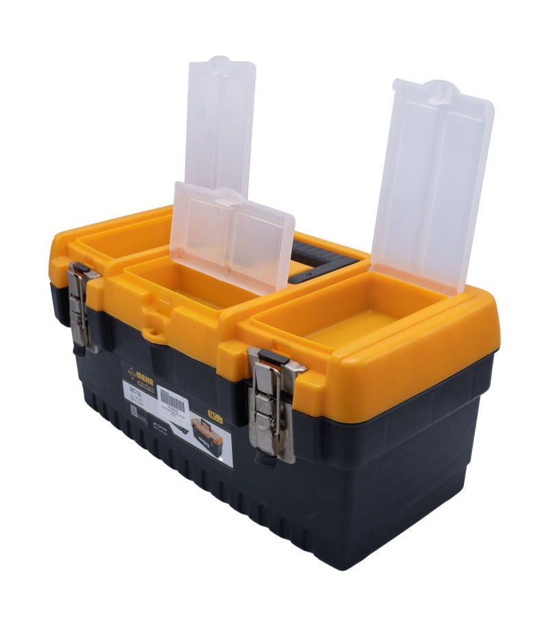 جعبه ابزار 16 اینچ قفل فلزی مهر پلاستیک MEHR مدل MT-16 جعبه ابزار 16 اینچ قفل فلزی مهر پلاستیک MEHR مدل MT-16