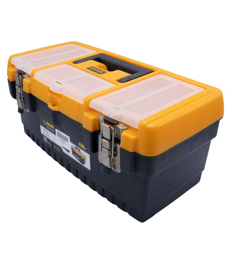 جعبه ابزار 16 اینچ قفل فلزی مهر پلاستیک MEHR مدل MT-16 جعبه ابزار 16 اینچ قفل فلزی مهر پلاستیک MEHR مدل MT-16