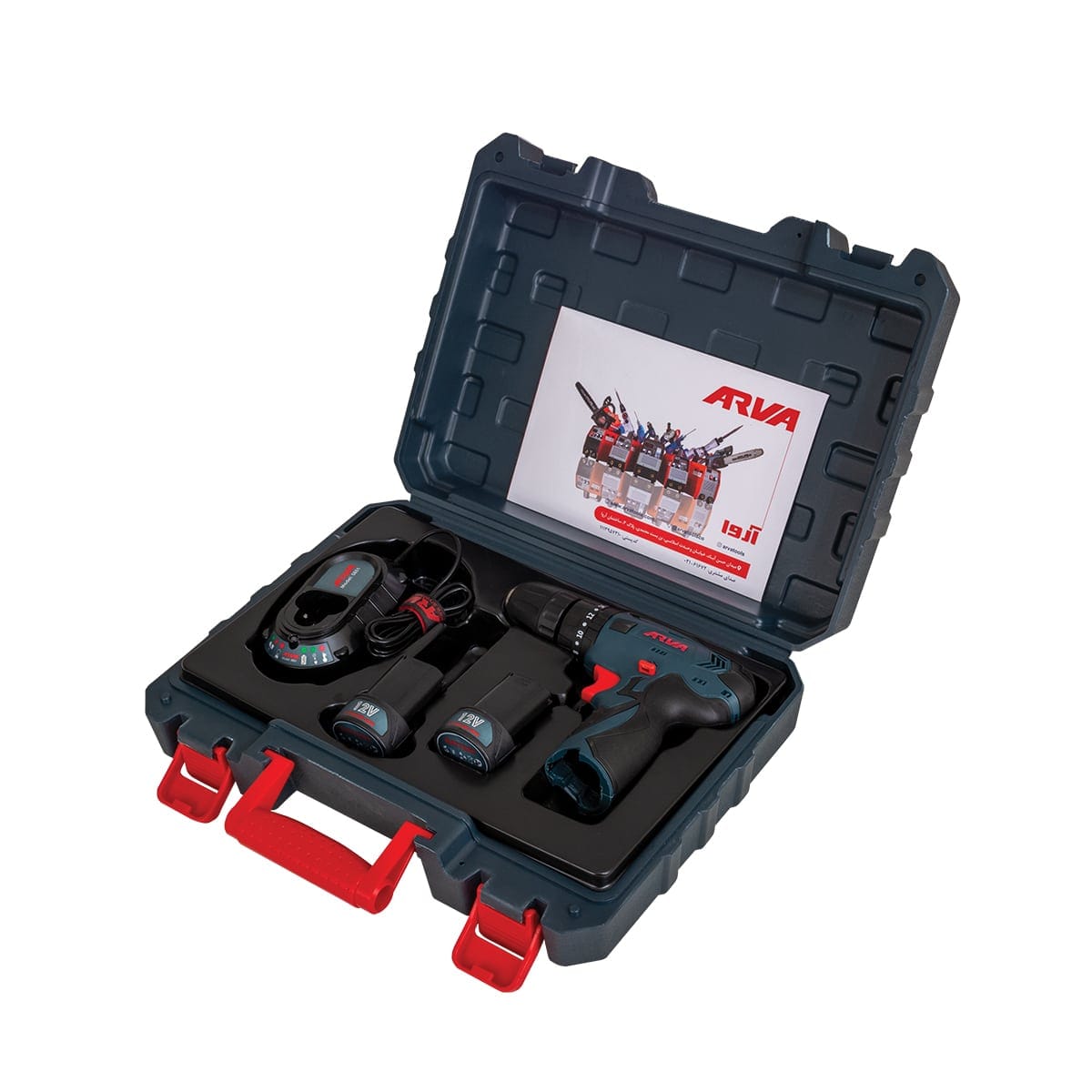 دریل پیچ گوشتی شارژی چکشی ۱۲ ولت مدل ۵۸۵۱ آروا دریل پیچ گوشتی شارژی چکشی ۱۲ ولت مدل ۵۸۵۱ آروا