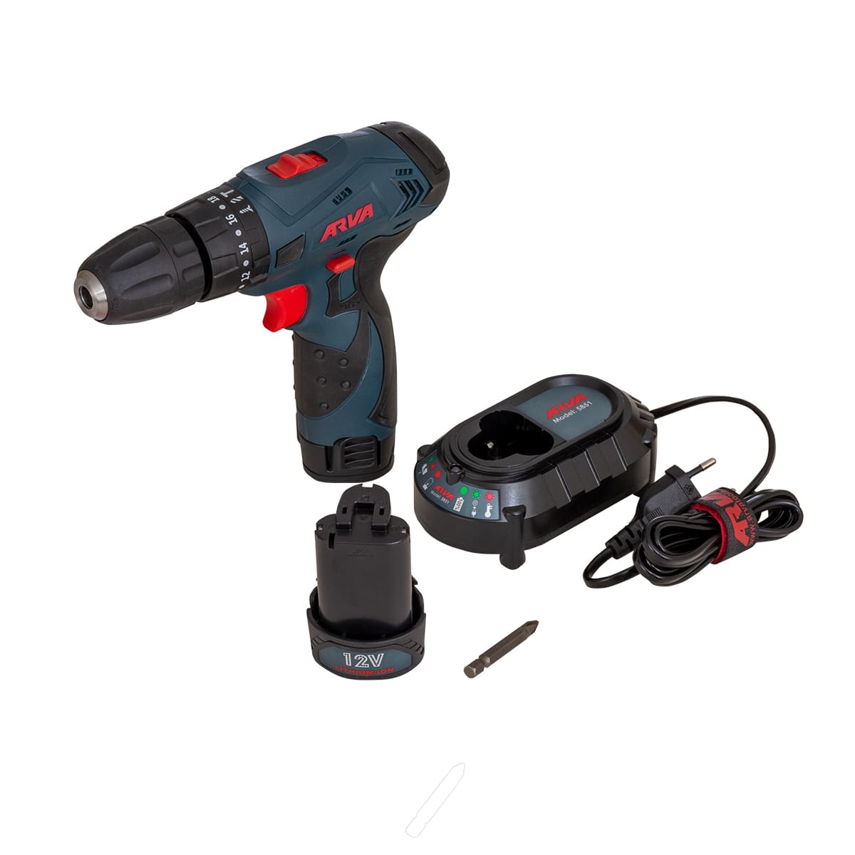 دریل پیچ گوشتی شارژی چکشی ۱۲ ولت مدل ۵۸۵۱ آروا دریل پیچ گوشتی شارژی چکشی ۱۲ ولت مدل ۵۸۵۱ آروا