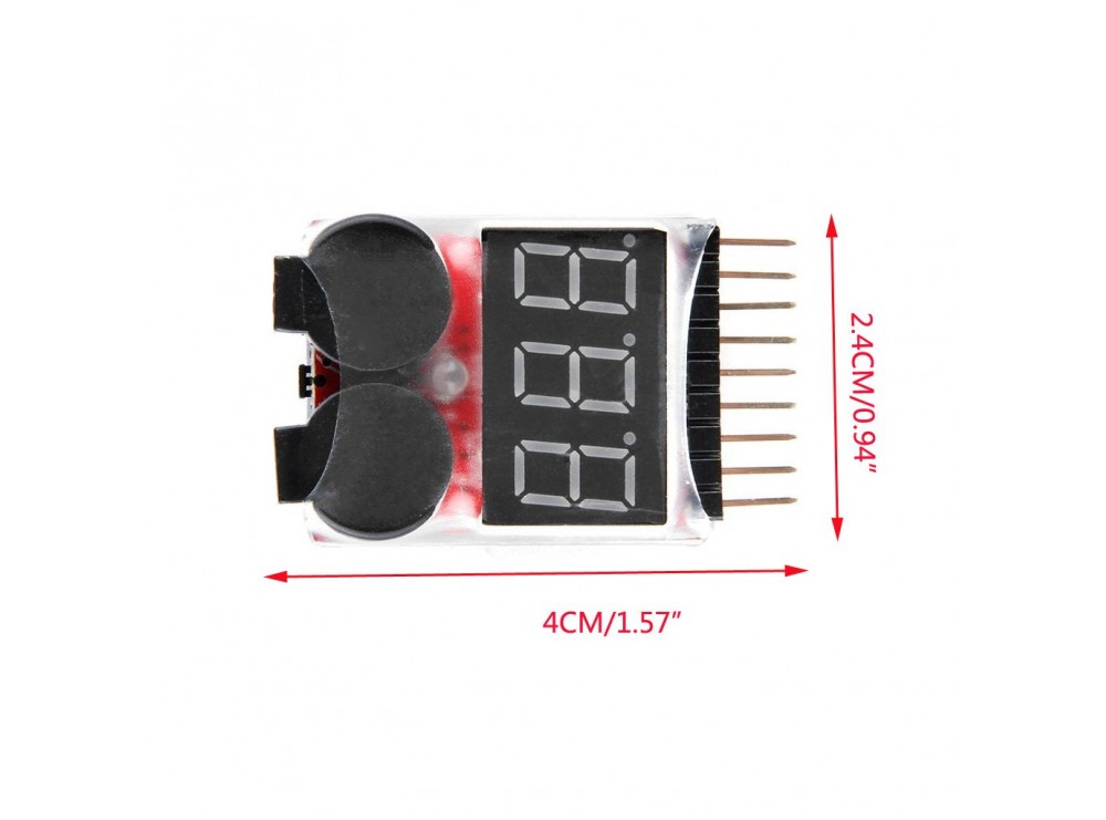 نمایشگر و مانیتورینگ ولتاژ باتری مجهز به آلارم هشدار