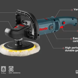 پولیش برقی دیمردار 180 میلیمتر 1200 وات رونیکس مدل 6110