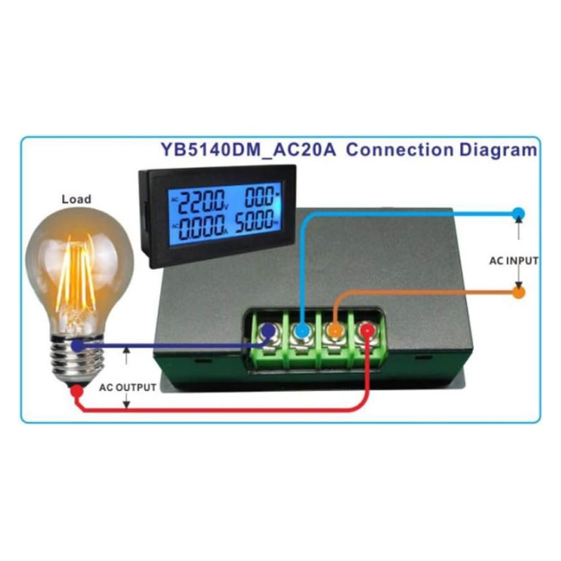 مولتی فانکشن روپنلی دیجیتالی 20 آمپر 220VAC مدل YB5140DM