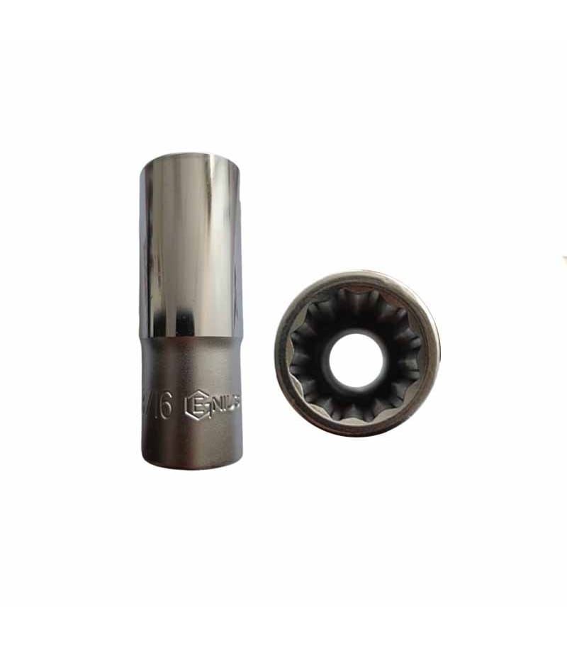 بکس بلند سایز 21 میلیمتر 12پر درایو 1/2 جنیوس GENIUS مدل 477826 (سایز اینچی 13/16)