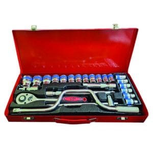 جعبه بکس 24 پارچه درایو 1/2 سان تولز SUN TOOLS مدل SU724S