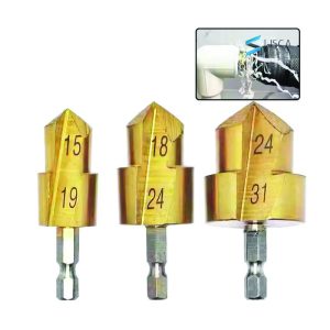 ست 3 عددی مته پله ای لوله سفید ( گشادکن لوله ) 3PZ