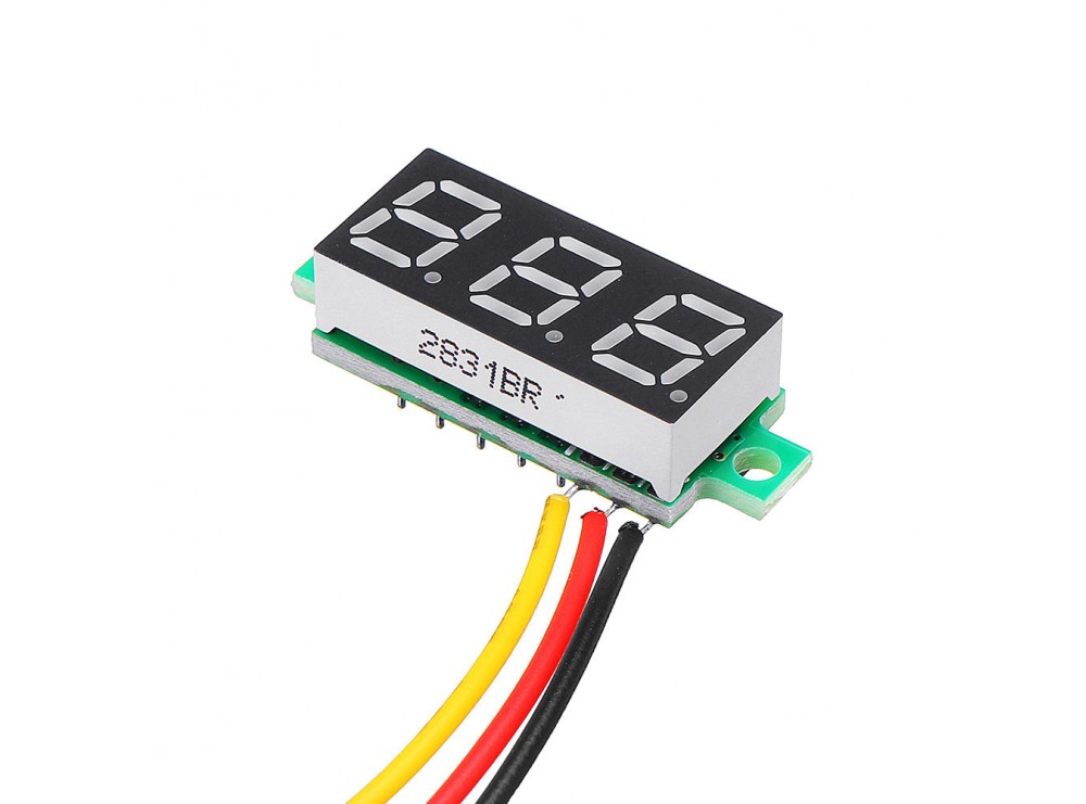 ماژول ولتمتر 3 دیجیت DC0-36V سایز 0.28 اینچ
