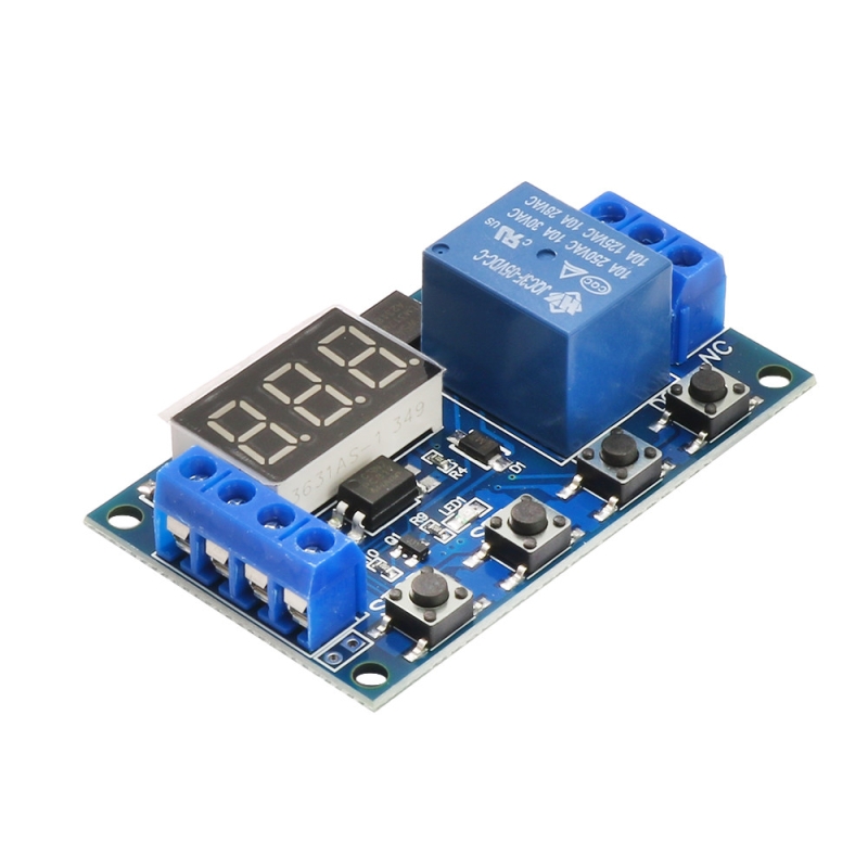 ماژول تایمر 30-6 ولت قابل تنظیم همراه با رله و نمایشگر مدل JZ-801