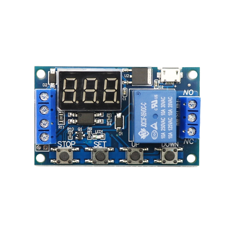 ماژول تایمر 30-6 ولت قابل تنظیم همراه با رله و نمایشگر مدل JZ-801
