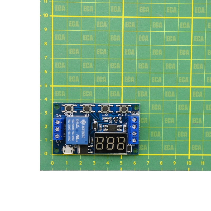 ماژول تایمر 30-6 ولت قابل تنظیم همراه با رله و نمایشگر مدل JZ-801