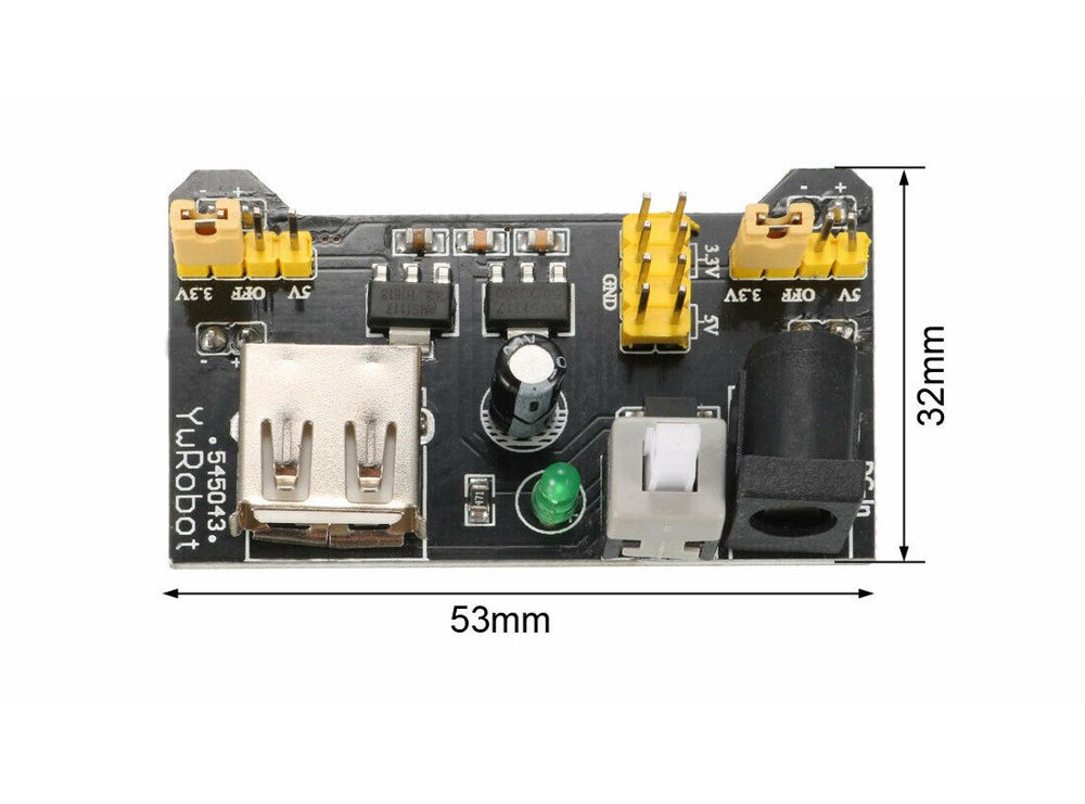 ماژول تامین ولتاژ بردبردی 3.3v و 5v