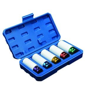 ست بکس بلند 5 عددی روکش پلاستیکی مخصوص رینگ اسپرت درایو 1/2 باس BOSS مدل BS5 جنس CR-MO