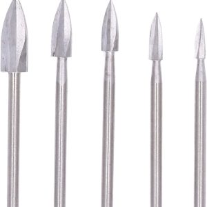 ست 5 عددی فرز فرم چوب ساب نیزه ای سه پر مینیاتوری