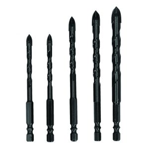 ست 5 عددی مته نیزه ای مخصوص شیشه و پرسلان فورتیکا FORTIKA مدل LZR