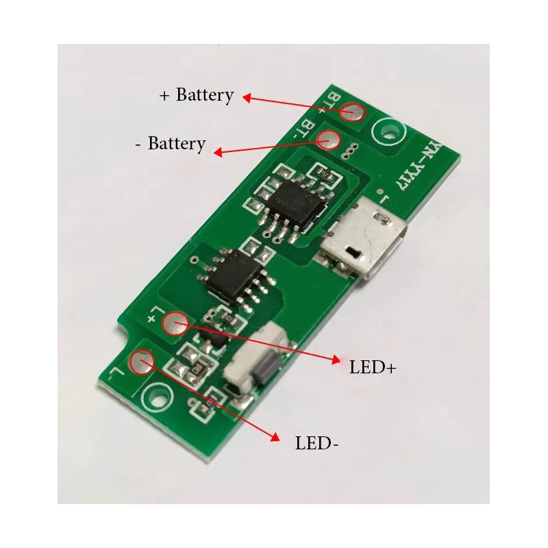 ماژول درایور چراغ قوه 5 وات Micro-USB مدل YN-YY17