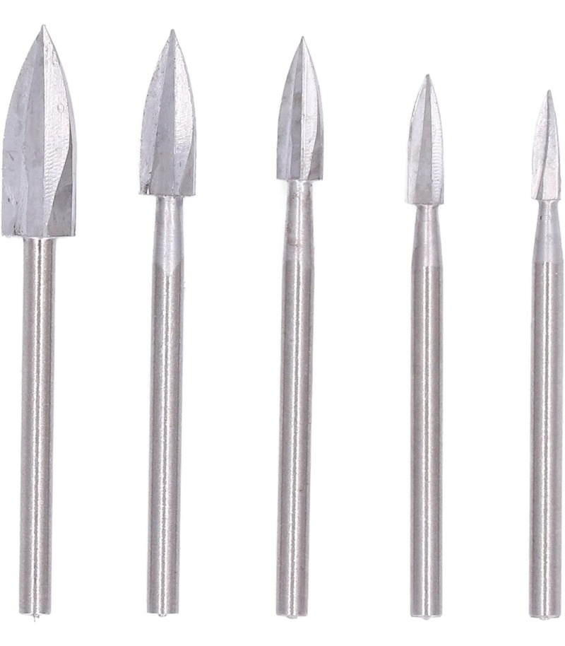 ست 5 عددی فرز فرم چوب ساب نیزه ای سه پر مینیاتوری ست 5 عددی فرز فرم چوب ساب نیزه ای سه پر مینیاتوری