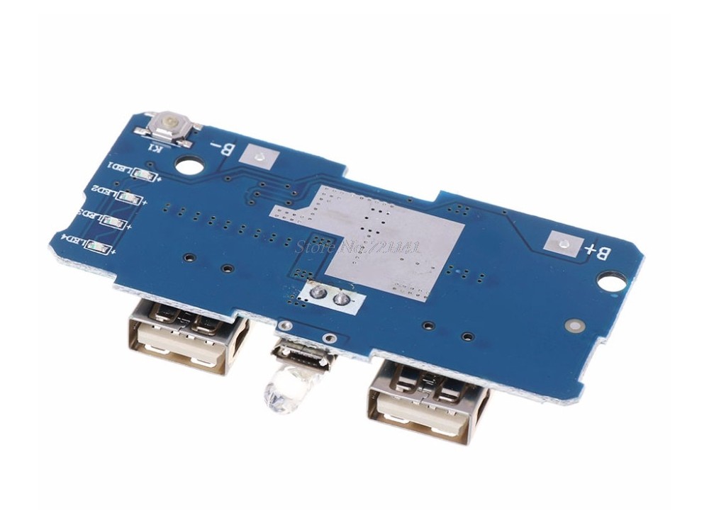 ماژول ساخت پاوربانک دارای دو خروجی 5V 1A - 2A USB