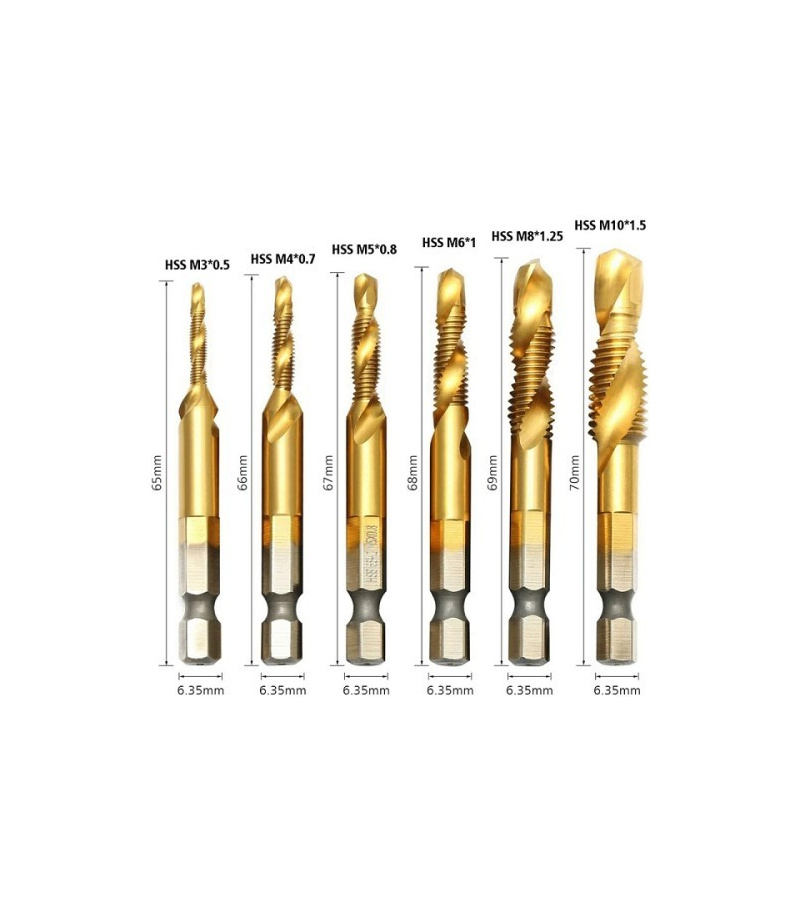 مته قلاویز 6 عددی HSS فورتیکا FORTIKA مدل FA5278