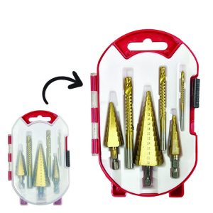 ست مته کاجی و برش 6 عددی ماچینا MACHINA مدل MA5541 جعبه قرمز