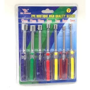 ست پیچ گوشتی بکسی 7 عددی سایز 5 تا 12 میلیمتر XR TOOLS