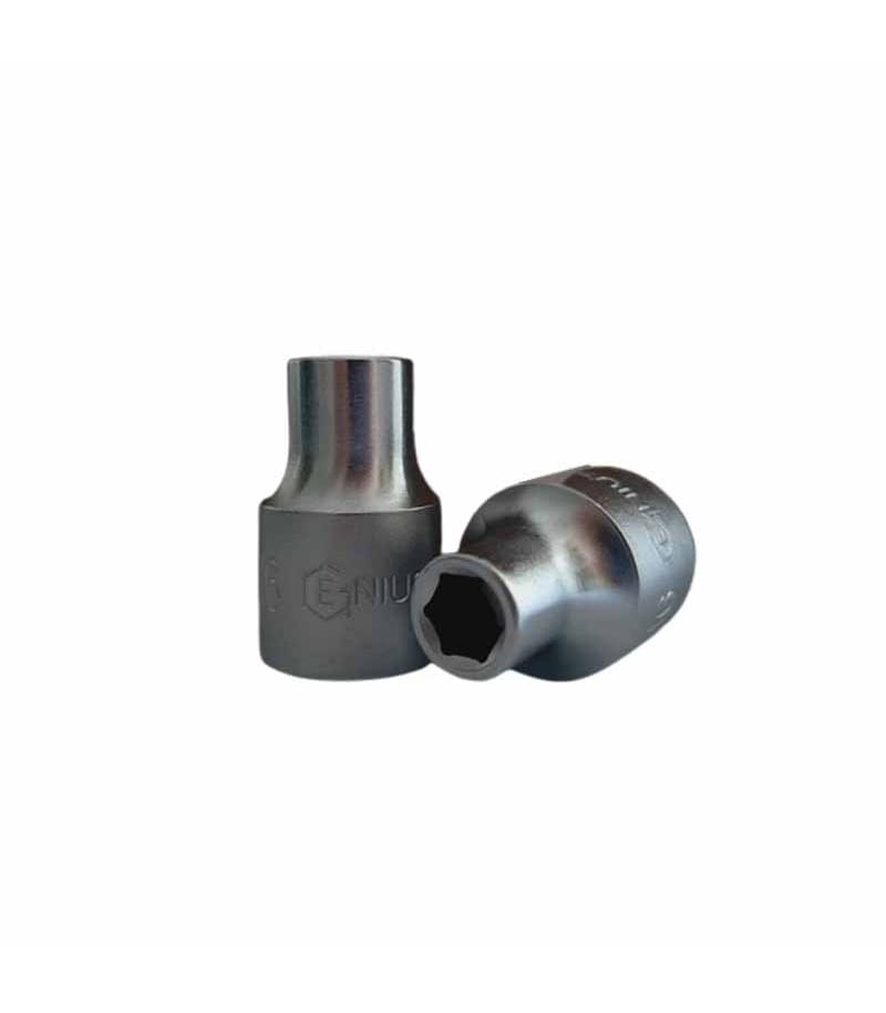 بکس کوتاه سایز 8 درایو 1/2 اینچ 6پر جنیوس GENIUS مدل 483810 (سایز 5/16 اینچ ) بکس کوتاه سایز 8 درایو 1/2 اینچ 6پر جنیوس GENIUS مدل 483810 (سایز 5/16 اینچ )