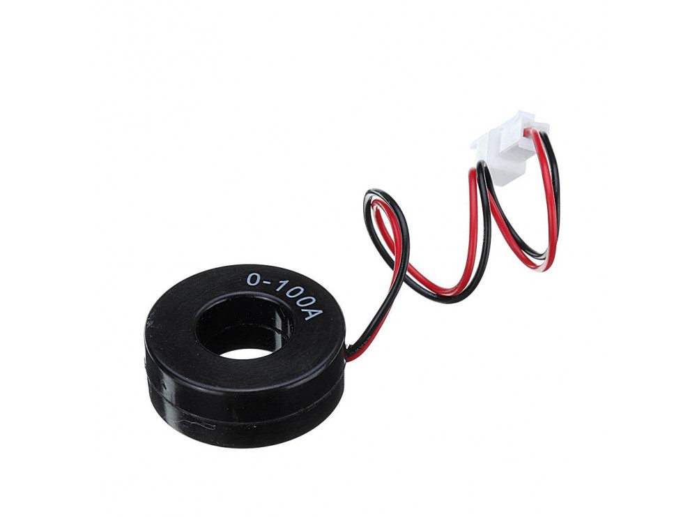 ولتمتر، آمپرمتر و فرکانس متر چراغ سیگنالی AC500V-100A-75Hz آبی مربعی مدل AD16-22VAH