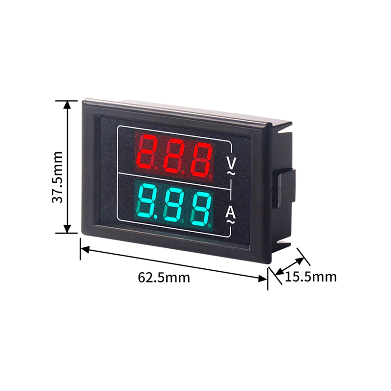 ولتمتر و آمپرمتر رو پنلی AC500V-100A مدل D85-5035VA