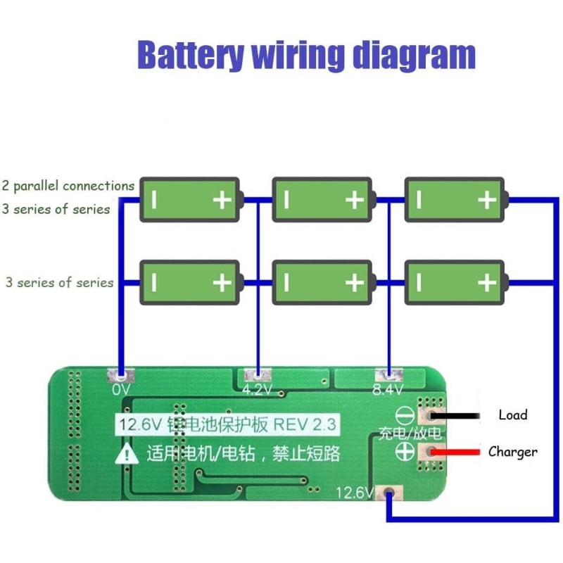 ماژول شارژ و دشارژ BMS باتری لیتیومی 3 سل 20 آمپر ماژول شارژ و دشارژ BMS باتری لیتیومی 3 سل 20 آمپر