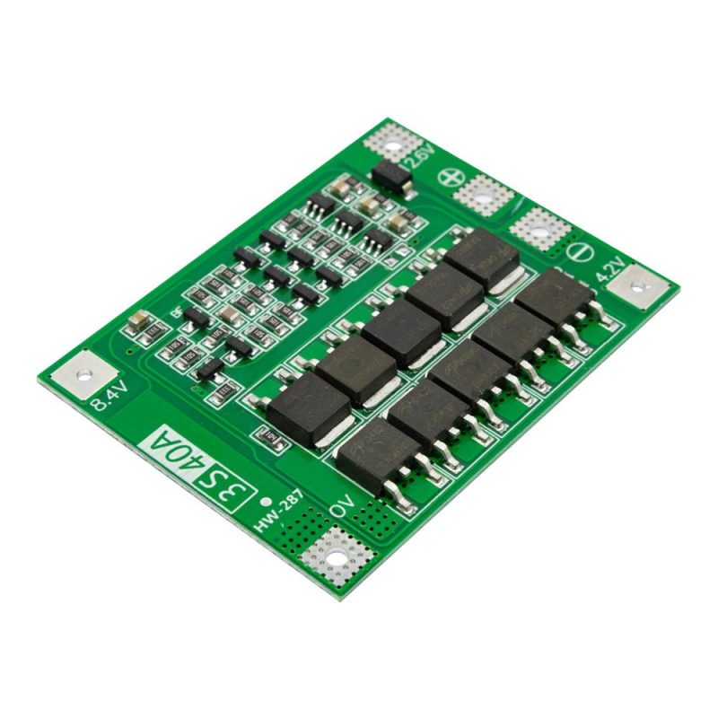 ماژول شارژ و دشارژ BMS باتری لیتیومی 3 سل 40 آمپر ماژول شارژ و دشارژ BMS باتری لیتیومی 3 سل 40 آمپر