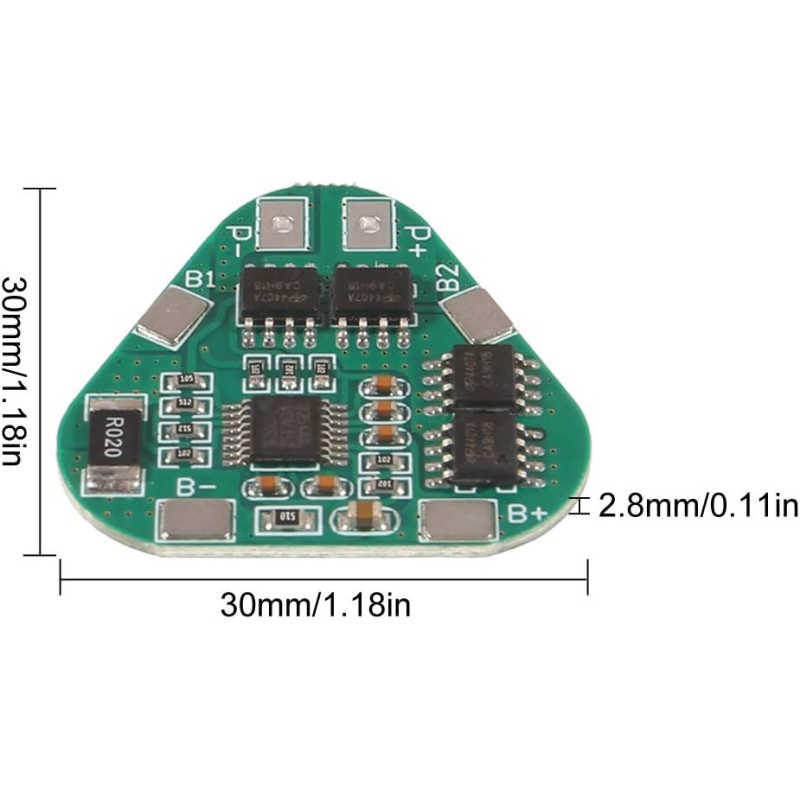 ماژول شارژ و دشارژ BMS باتری لیتیومی 3 سل 8 آمپر مدل HX-3S-03