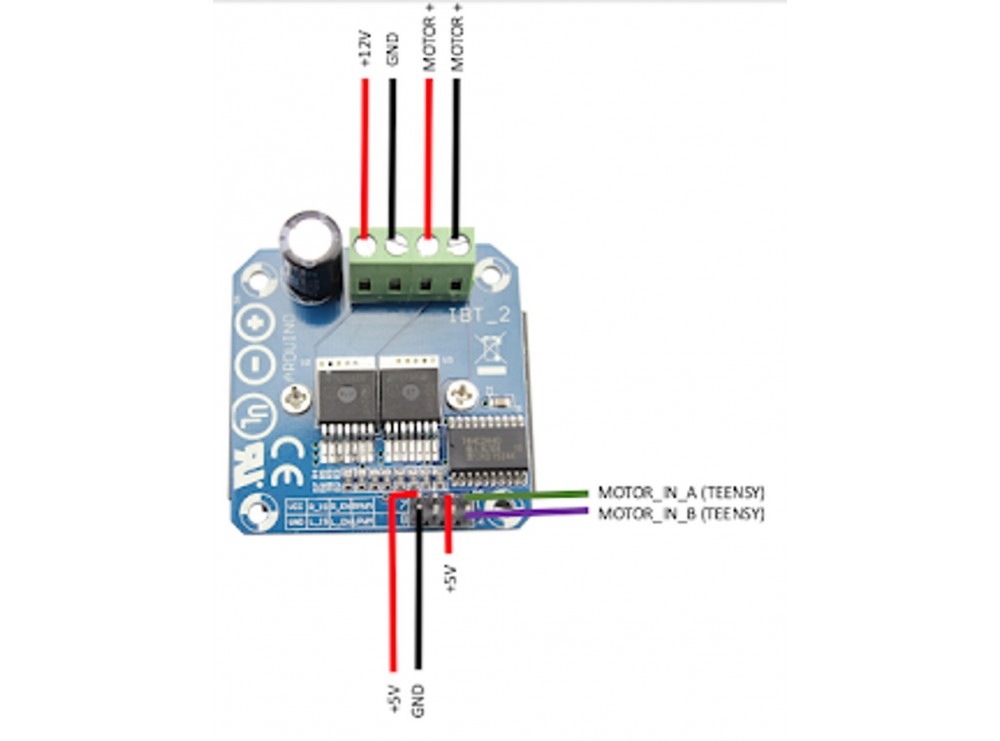 ماژول درایور موتور BTS7960 43A ماژول درایور موتور BTS7960 43A