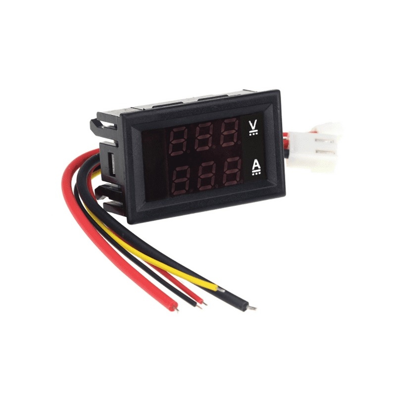 ولتمتر و آمپرمتر DC روپنلی 10 آمپر 0v-100v قرمز
