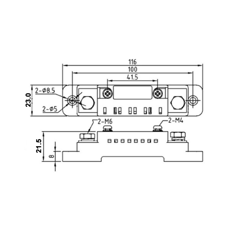 شنت جریان DC مستقیم 20 آمپر مدل FL-2C شنت جریان DC مستقیم 20 آمپر مدل FL-2C