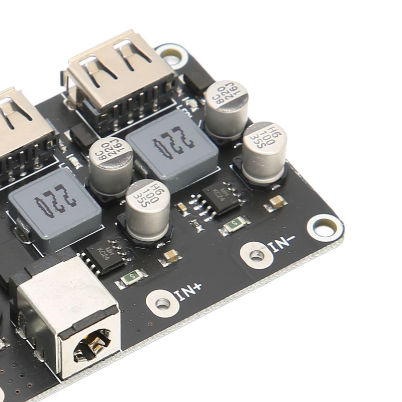 ماژول کاهنده ولتاژ DC و شارژ 4 خروجی USB با پشتیبانی از شارژ سریع QC3.0