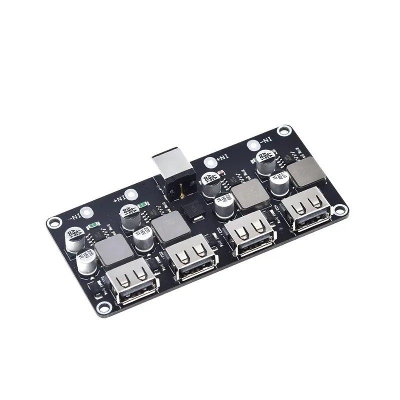 ماژول کاهنده ولتاژ DC و شارژ 4 خروجی USB با پشتیبانی از شارژ سریع QC3.0