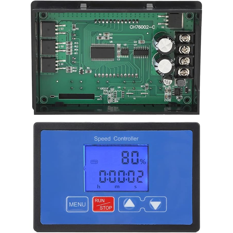 ماژول کنترلر برنامه پذیر دور موتور DC روپنلی CH76002 با خروجی PWM متغیر 55v-6.5v جریان 30A