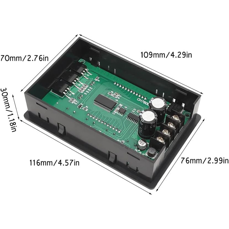 ماژول کنترلر برنامه پذیر دور موتور DC روپنلی CH76002 با خروجی PWM متغیر 55v-6.5v جریان 30A