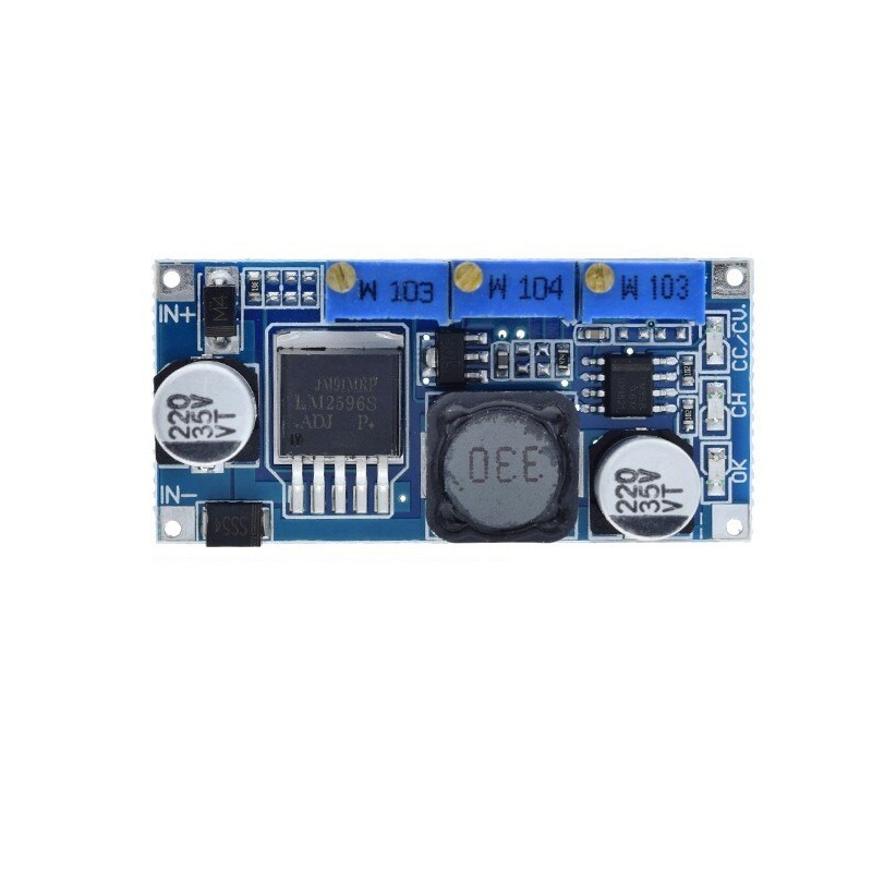 ماژول مبدل DC-DC کاهنده LM2596 با امکان کنترل جریان خروجی